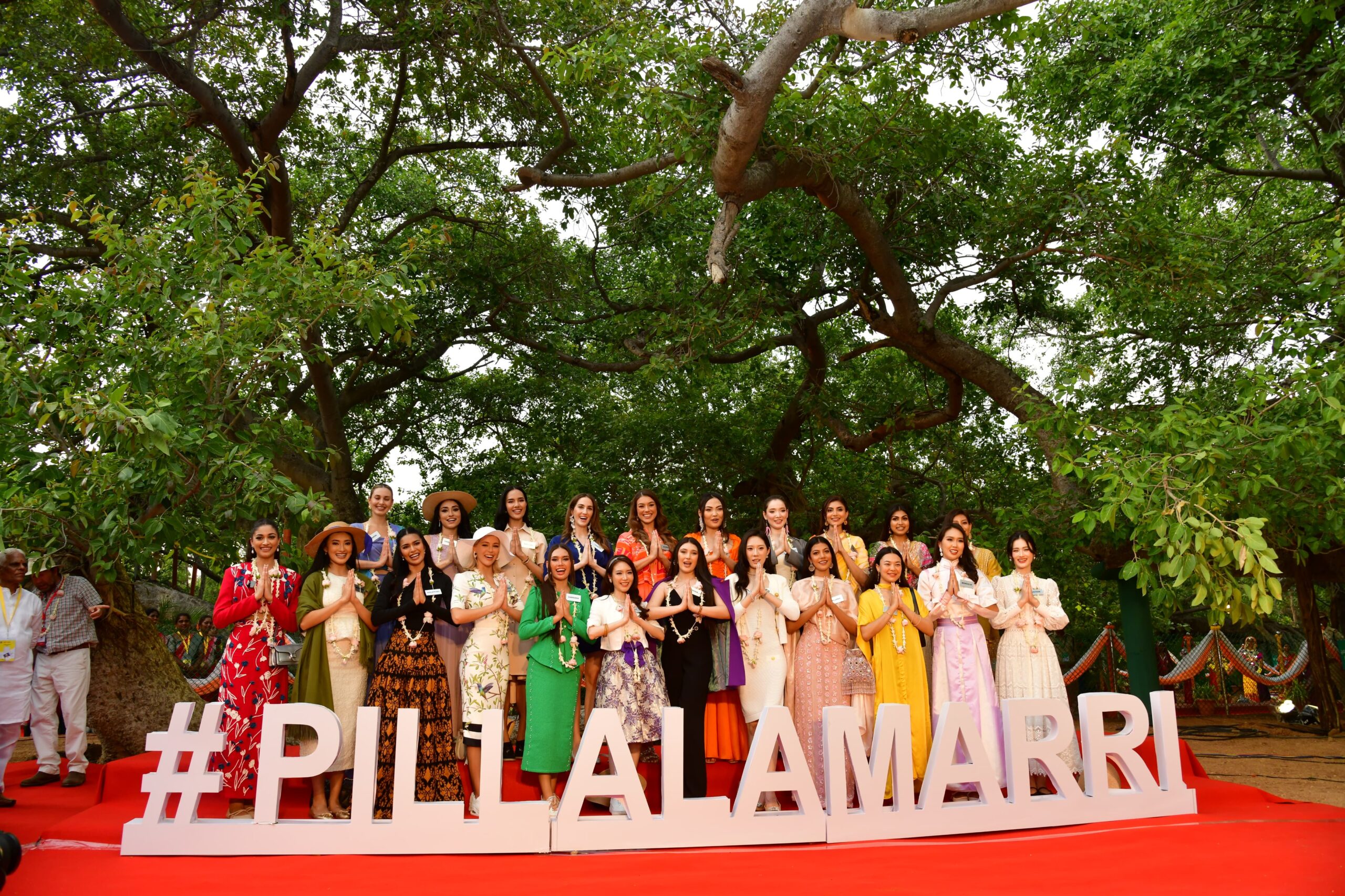 Miss World Contestants Celebrate Telangana Culture at Pillalamarri, Mahabubnagar