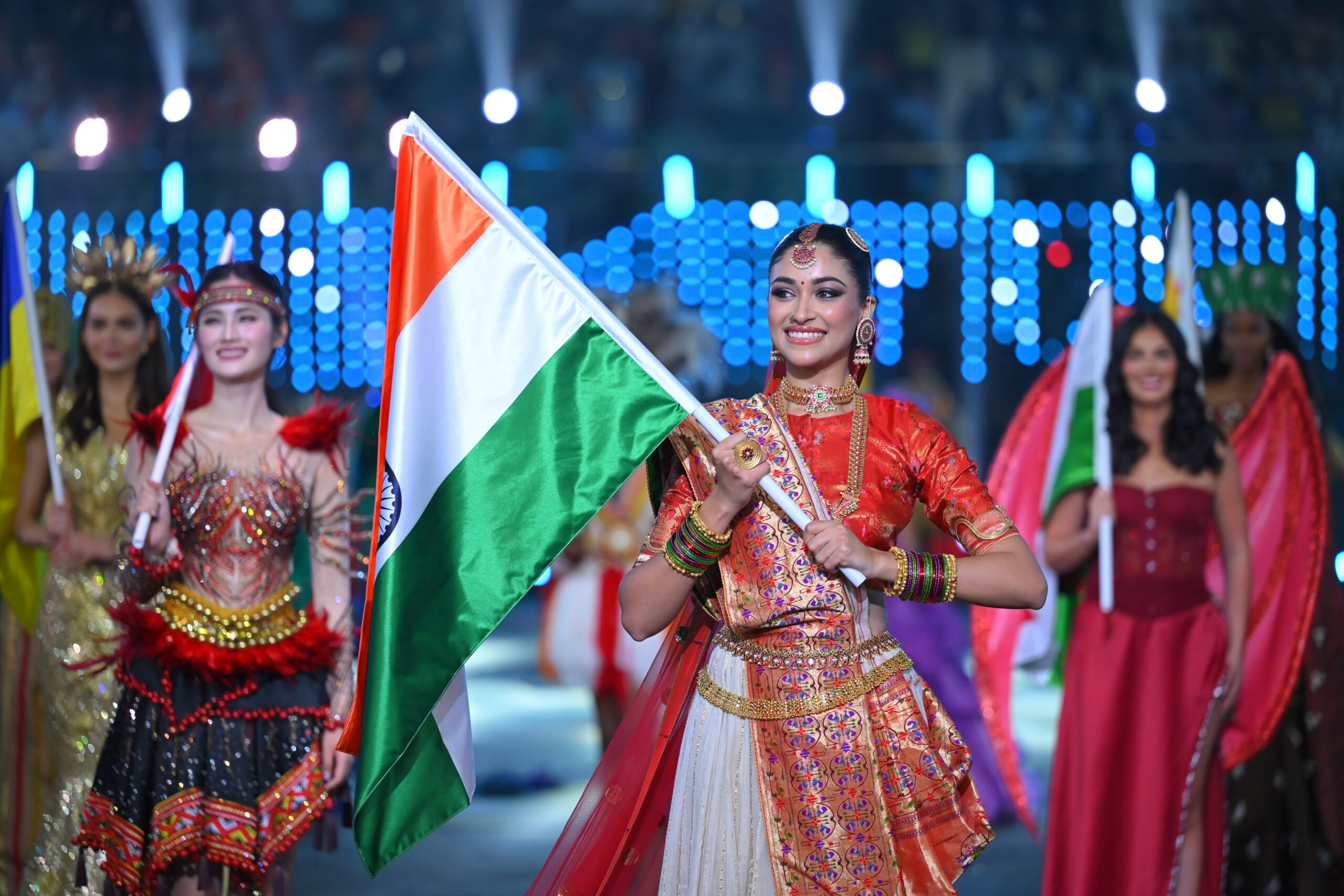 What Did Miss India World Nandini Gupta Wear for Miss World Opening Ceremony
