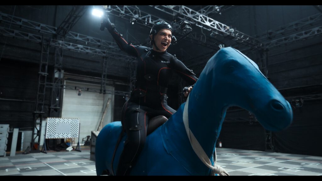 Deepika Padukone in warrior costume on set of AA22 x A6