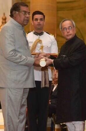 Kota Srinivas Rao Receiving Padma Shri
