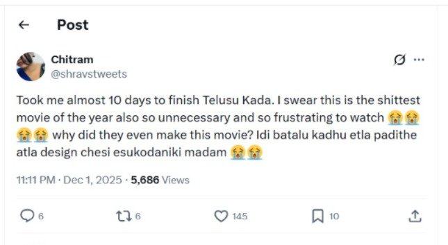Telusu Kada online outrage