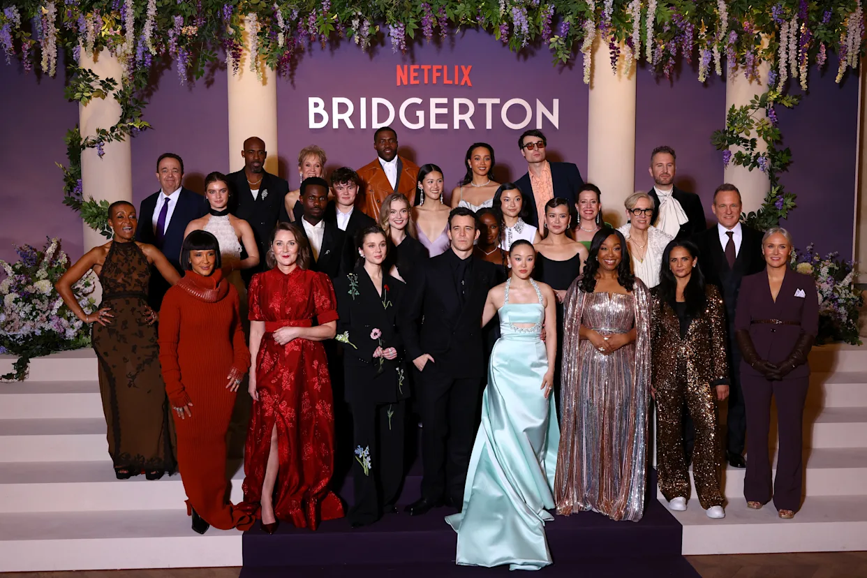 Bridgerton Season 4 Part 1 cast group photo