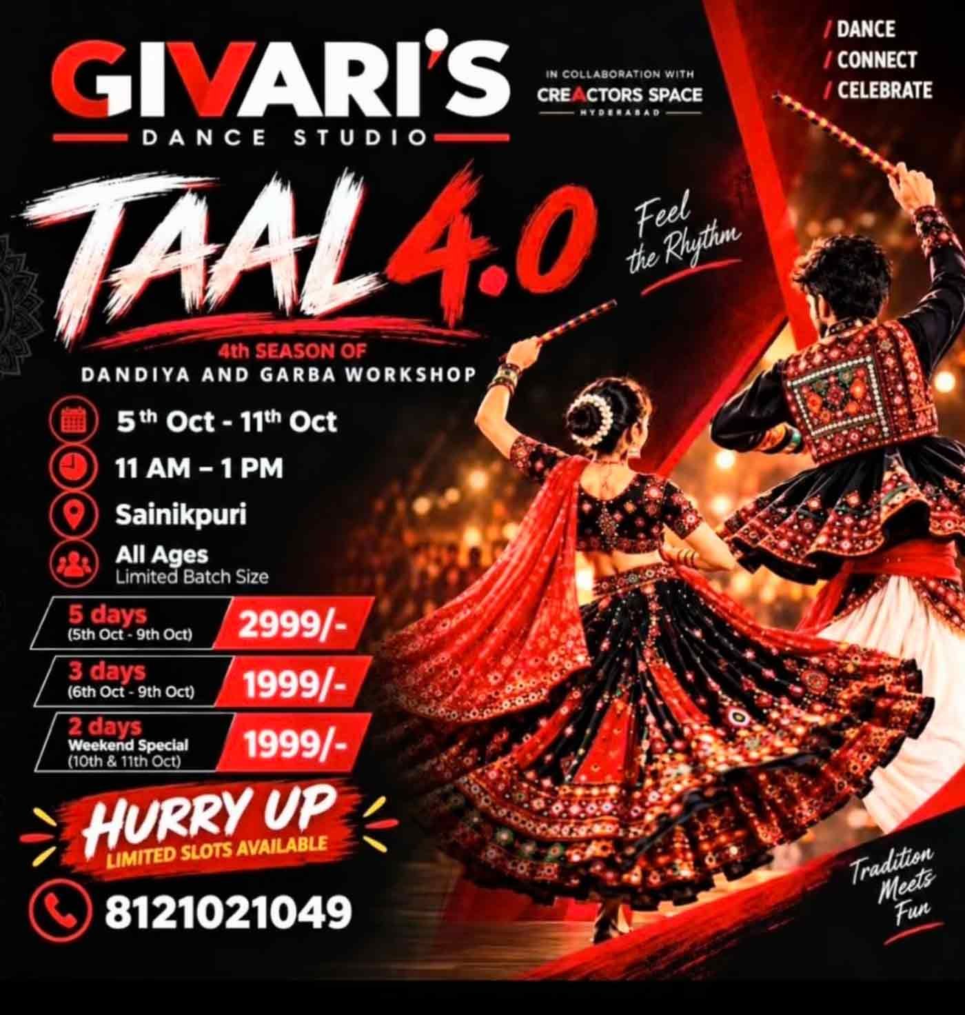 Hyderabad dandiya workshops 2026