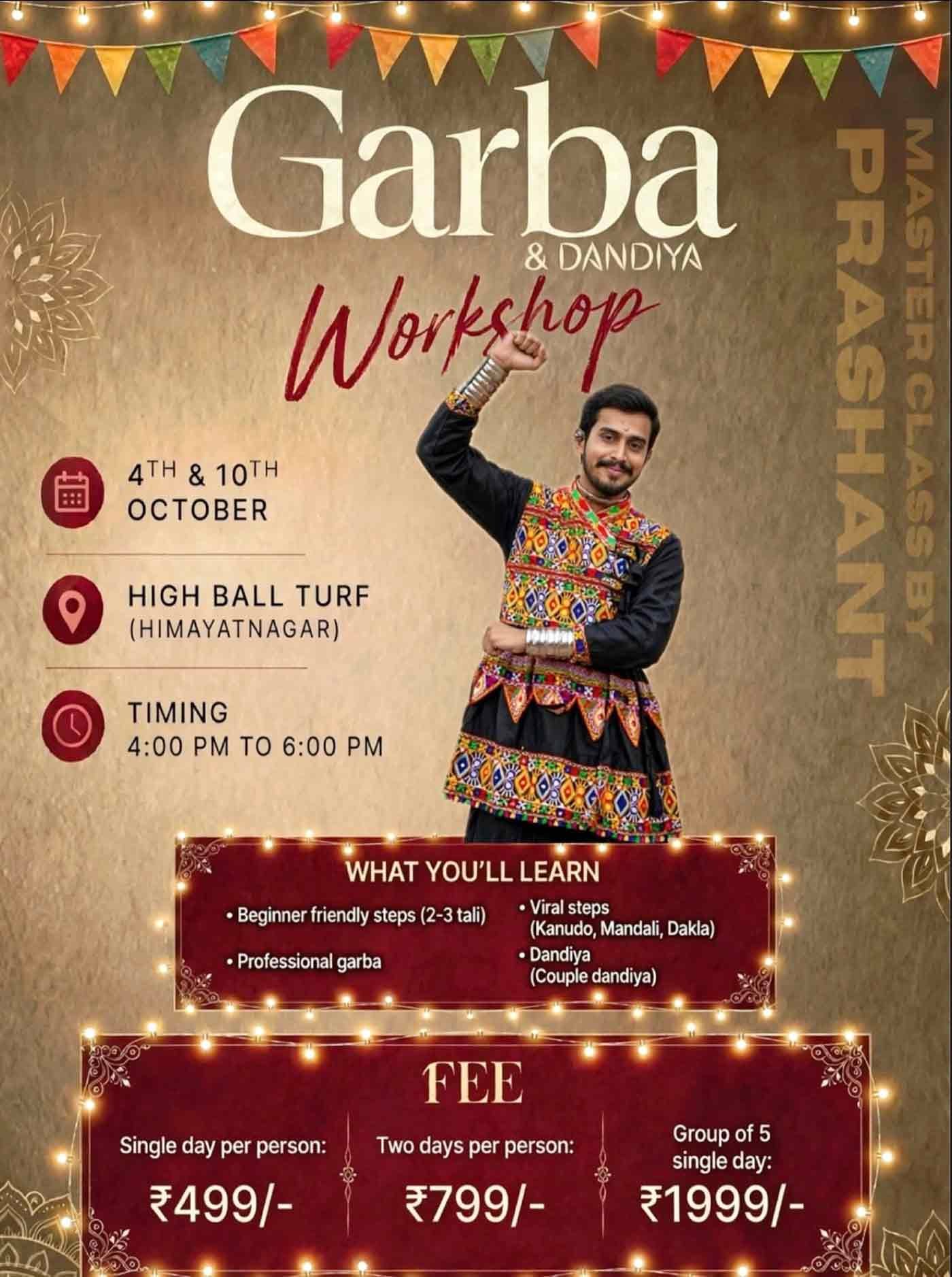 Hyderabad dandiya workshops 2026