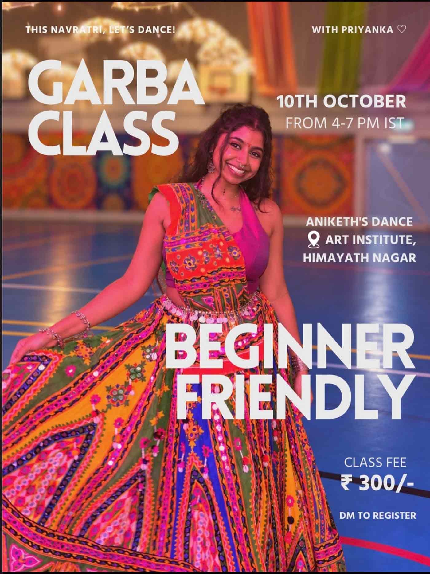 Hyderabad dandiya workshops 2026